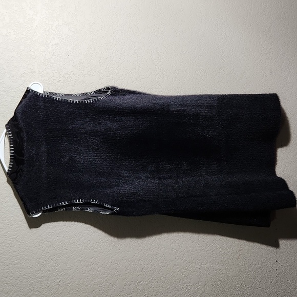 Rain + Rose Cardigan Vest Womens Size M Western Flowers Black Long Wool Blend - Picture 5 of 11